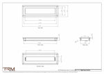 4.5x16 - Wall Vent - Modern Vent Cover -  Return Air Vent - TRM Metal  16x4.5