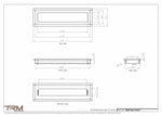 4.5x17 - Wall Vent - Modern Vent Cover -  Return Air Vent - TRM Metal  17x4.5