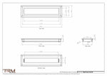4.5x18 - Wall Vent - Modern Vent Cover -  Return Air Vent - TRM Metal  18x4.5
