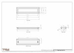 4.5x19.5 - Wall Vent - Modern Vent Cover -  Return Air Vent - TRM Metal  19.5x4.5