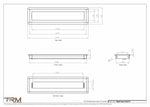 4.5x19 - Wall Vent - Modern Vent Cover -  Return Air Vent - TRM Metal  19x4.5