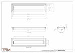 4.5x22 - Wall Vent - Modern Vent Cover -  Return Air Vent - TRM Metal  22x4.5