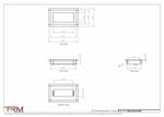 4.5x8 - Wall Vent - Modern Vent Cover -  Return Air Vent - TRM Metal  8x4.5