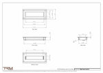 4x10.5 - Wall Vent - Modern Vent Cover -  Return Air Vent - TRM Metal  10.5x4