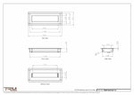 4x11.5 - Wall Vent - Modern Vent Cover -  Return Air Vent - TRM Metal  11.5x4
