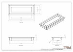 4x11 - Wall Vent - Modern Vent Cover -  Return Air Vent - TRM Metal (11x4)
