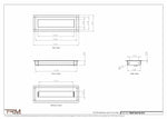 4x12.5 - Wall Vent - Modern Vent Cover -  Return Air Vent - TRM Metal  12.5x4