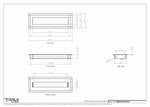 4x13.5 - Wall Vent - Modern Vent Cover -  Return Air Vent - TRM Metal  13.5x4