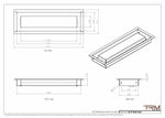 4x13 - Wall Vent - Modern Vent Cover -  Return Air Vent - TRM Metal (13x4)