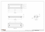 4x14.5 - Wall Vent - Modern Vent Cover -  Return Air Vent - TRM Metal  14.5x4
