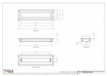 4x15.5 - Wall Vent - Modern Vent Cover -  Return Air Vent - TRM Metal  15.5x4