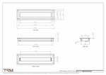 4x16.5 - Wall Vent - Modern Vent Cover -  Return Air Vent - TRM Metal  16.5x4