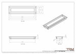 4x17 - Wall Vent - Modern Vent Cover -  Return Air Vent - TRM Metal (17x4)