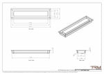 4x18  - Wall Vent - Modern Vent Cover - TRM Metal