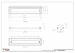 4x20.5 - Wall Vent - Modern Vent Cover -  Return Air Vent - TRM Metal  20.5x4