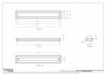 4x27.5 - Wall Vent - Modern Vent Cover -  Return Air Vent - TRM Metal  27.5x4