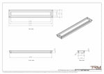4x27 - Wall Vent - Modern Vent Cover -  Return Air Vent - TRM Metal (27x4)