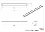 4x46 - Wall Vent - Modern Vent Cover -  Return Air Vent - TRM Metal (46x4)