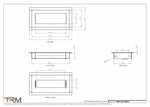 4x8.5 - Wall Vent - Modern Vent Cover -  Return Air Vent - TRM Metal  8.5x4