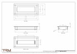 4x9.5 - Wall Vent - Modern Vent Cover -  Return Air Vent - TRM Metal  9.5x4