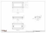 5.5x11 - Wall Vent - Modern Vent Cover -  Return Air Vent - TRM Metal  11x5.5