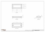 5.5x13.5 - Wall Vent - Modern Vent Cover -  Return Air Vent - TRM Metal  13.5x5.5