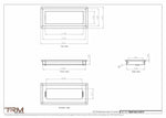 5.5x13 - Wall Vent - Modern Vent Cover -  Return Air Vent - TRM Metal  13x5.5
