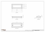 5.5x14.5 - Wall Vent - Modern Vent Cover -  Return Air Vent - TRM Metal  14.5x5.5