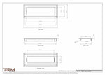 5.5x15 - Wall Vent - Modern Vent Cover -  Return Air Vent - TRM Metal  15x5.5