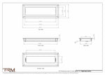 5.5x16 - Wall Vent - Modern Vent Cover -  Return Air Vent - TRM Metal  16x5.5