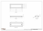 5.5x18.5 - Wall Vent - Modern Vent Cover -  Return Air Vent - TRM Metal  18.5x5.5