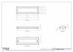 5.5x19.5 - Wall Vent - Modern Vent Cover -  Return Air Vent - TRM Metal  19.5x5.5