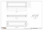 5.5x22 - Wall Vent - Modern Vent Cover -  Return Air Vent - TRM Metal  22x5.5