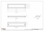 5.5x26.5 - Wall Vent - Modern Vent Cover -  Return Air Vent - TRM Metal  26.5x5.5