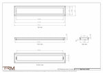 5.5x32 - Wall Vent - Modern Vent Cover -  Return Air Vent - TRM Metal  32x5.5