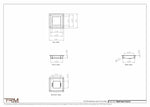 5.5x5.5 - Wall Vent - Modern Vent Cover -  Return Air Vent - TRM Metal  5.5x5.5
