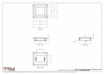 5.5x6 - Wall Vent - Modern Vent Cover -  Return Air Vent - TRM Metal  6x5.5