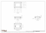5.5x7 - Wall Vent - Modern Vent Cover -  Return Air Vent - TRM Metal  7x5.5