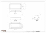 5x11.5 - Wall Vent - Modern Vent Cover -  Return Air Vent - TRM Metal  11.5x5