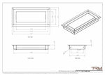 5x11 - Wall Vent - Modern Vent Cover -  Return Air Vent - TRM Metal  11x5