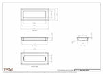 5x12.5 - Wall Vent - Modern Vent Cover -  Return Air Vent - TRM Metal  12.5x5