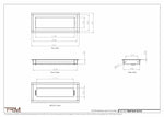 5x13.5 - Wall Vent - Modern Vent Cover -  Return Air Vent - TRM Metal  13.5x5