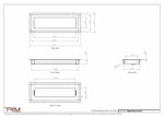 5x14.5 - Wall Vent - Modern Vent Cover -  Return Air Vent - TRM Metal  14.5x5