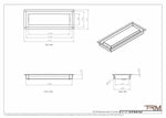 5x14 - Wall Vent - Modern Vent Cover -  Return Air Vent - TRM Metal  14x5