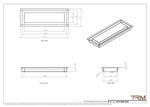 5x15 - Wall Vent - Modern Vent Cover -  Return Air Vent - TRM Metal  15x5