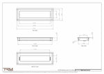 5x16.5 - Wall Vent - Modern Vent Cover -  Return Air Vent - TRM Metal  16.5x5