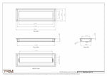 5x17.5 - Wall Vent - Modern Vent Cover -  Return Air Vent - TRM Metal  17.5x5