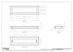5x18.5 - Wall Vent - Modern Vent Cover -  Return Air Vent - TRM Metal  18.5x5