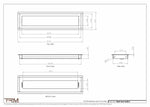 5x20.5 - Wall Vent - Modern Vent Cover -  Return Air Vent - TRM Metal  20.5x5