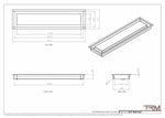 5x21 - Wall Vent - Modern Vent Cover -  Return Air Vent - TRM Metal  21x5